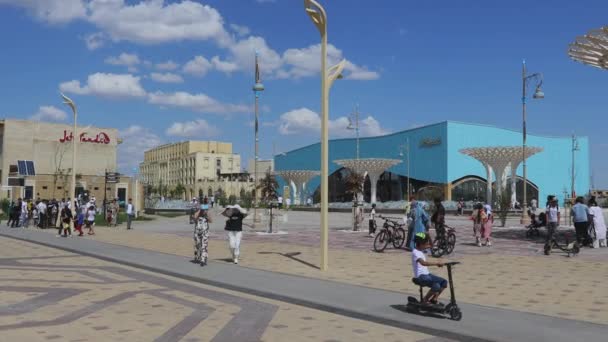 Modernt Centrum Turkestan Kazakstan — Stockvideo
