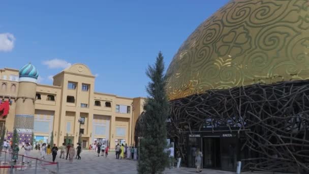 Moderní Centrum Turkestánu Kazachstán — Stock video