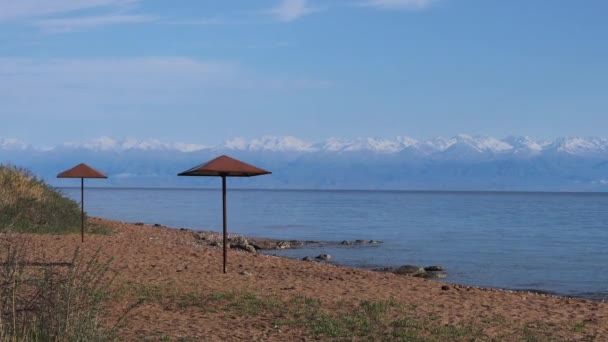 Côte Lac Issyk Kul Kirghizistan — Video