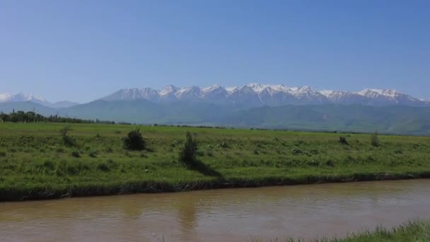Paisajes Naturales Kirguistán Montañoso — Vídeo de stock