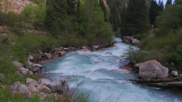 Paysages Naturels Kirghizistan Montagneux — Video