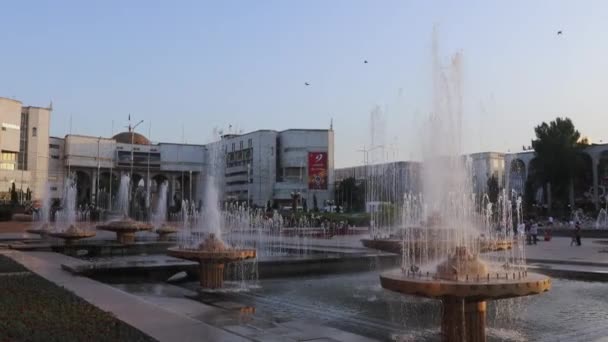 Centraal Plein Bisjkek Kirgizië — Stockvideo