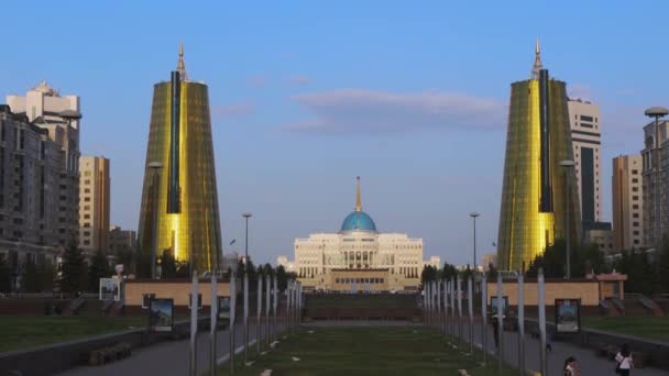 Προεδρική Κατοικία Στο Nursultan Καζακστάν — Αρχείο Βίντεο