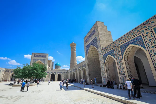 Bukhara Uzbekistan Травня 2022 View Medieval Architectural Ensemble Poi Kalyan — стокове фото