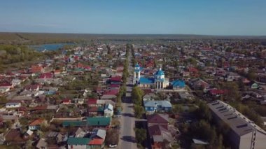 Aerial Panorama Of The City Of Borisoglebsk In Russia