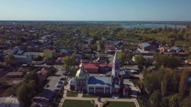 Aerial Panorama Of The City Of Borisoglebsk In Russia