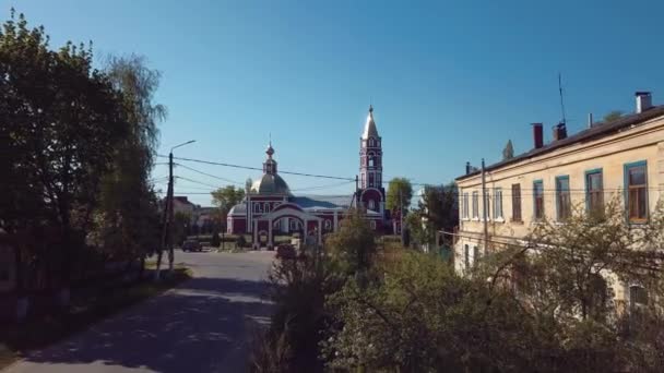 Aerial Panorama City Borisoglebsk Russia — Stok video