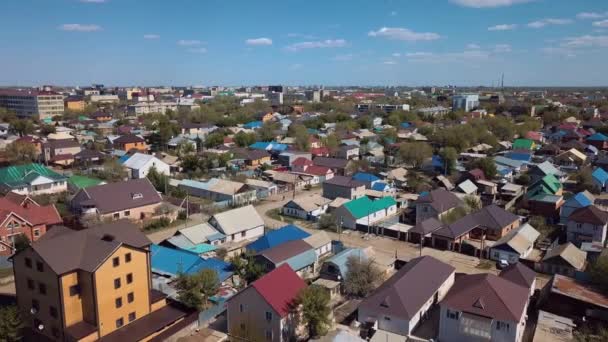 Aerial Panorama City Aktobe Kazakhstan — Wideo stockowe