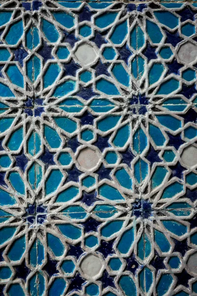 Shah-i-Zinda Topluluğunda Geleneksel Özbek Biçimli Antik Doğulu Mimari Detaylar