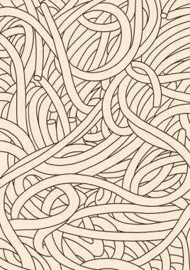  Spagetti çizgisi sanatı. Soyut şehriye arkaplanı