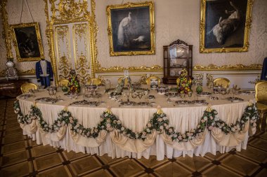 Festival odası dekorasyonu. Yakın plan. 