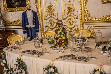 Festival odası dekorasyonu. Yakın plan. 