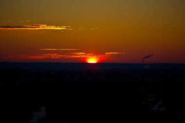 Kış manzarası, yukarıdan manzara 