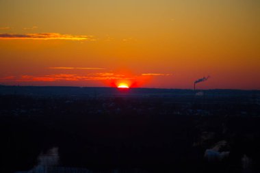 Kış manzarası, yukarıdan manzara 