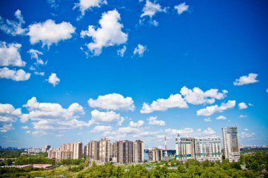 konut binalarının panoramik manzarası, üst manzara 