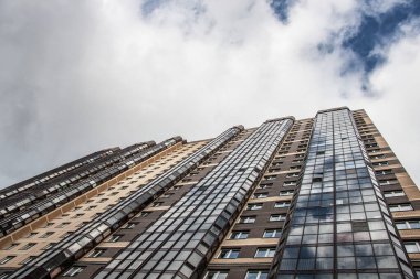 konut binalarının panoramik manzarası, üst manzara 