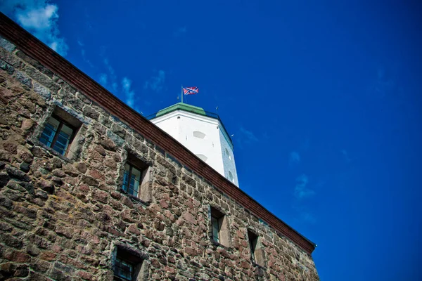 Old Building Outback Russia Made Stone Close Open Air — Stockfoto