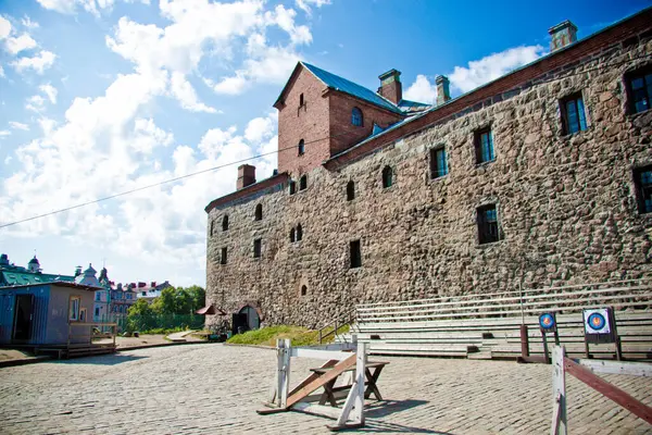 Old Building Outback Russia Made Stone Close Open Air — Stockfoto