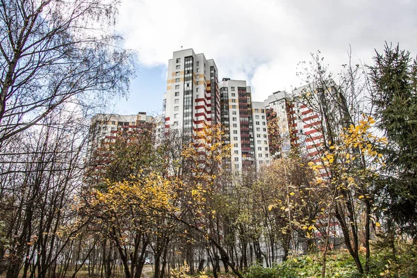 Panoramic View Residential Buildings Top View — Fotografia de Stock