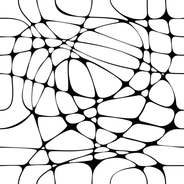 Beyaz arkaplanda siyah dalgalı çizgileri olan kusursuz vektör deseni.