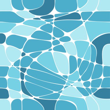 Deniz köpüğü gibi pürüzsüz bir desen. Kaotik mozaik desenli soyut vektör arkaplanı