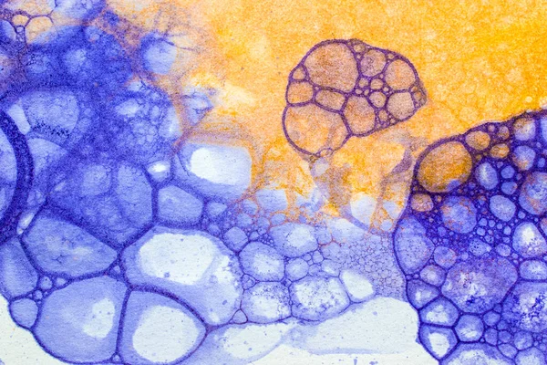 Impresión de tinta de espuma de burbuja, fondo cósmico abstracto, textura del espacio —  Fotos de Stock