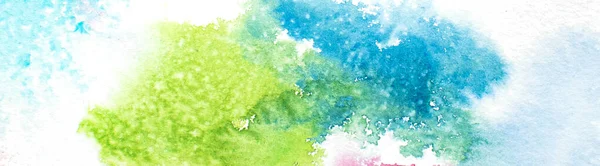 Abstract colorful backround. Bright watercolor splash on white — Stock Photo, Image