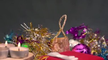 Dönen masada noel süslemeleri