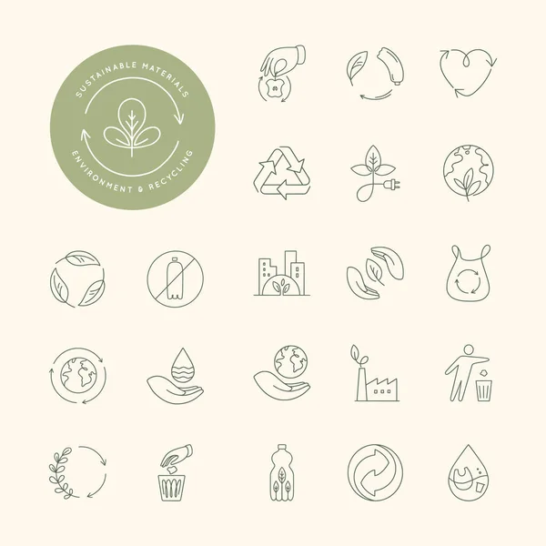 Vector Set Design Elements Logo Design Templates Icons Badges Trendy — Stock Vector