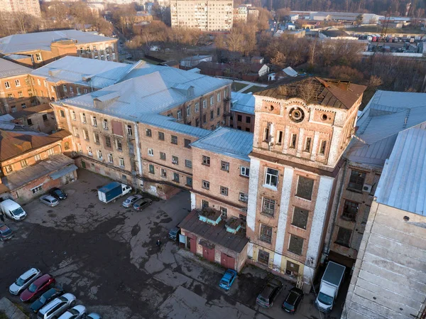 Άποψη του παλιού εργοστασίου βαμβακιού. Πόλη Balashikha, Μόσχα oblast, Ρωσία. — Φωτογραφία Αρχείου