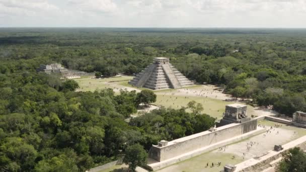 Vista aérea de Chichén Itzá — Vídeo de stock