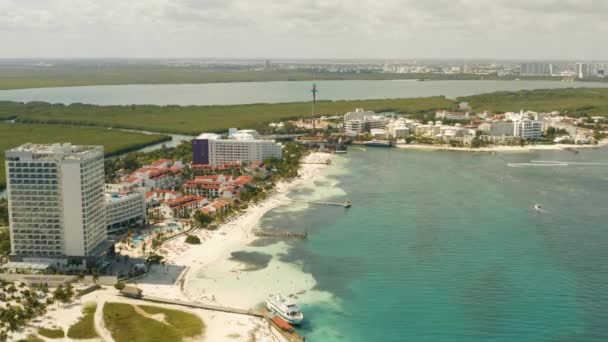 Zona de Resort en Cancún — Vídeo de stock