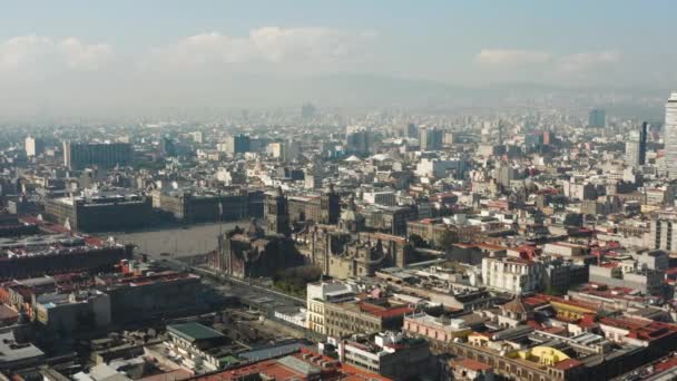 Letecký pohled na mexico City — Stock video