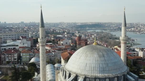 Minarets of Yavuz Sultan Selim Mosque — стоковое видео