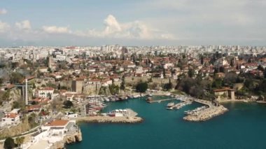 Aerial view of Antalya downtown