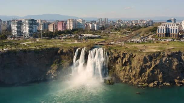 Lower Duden Waterfalls in Antalya — Αρχείο Βίντεο