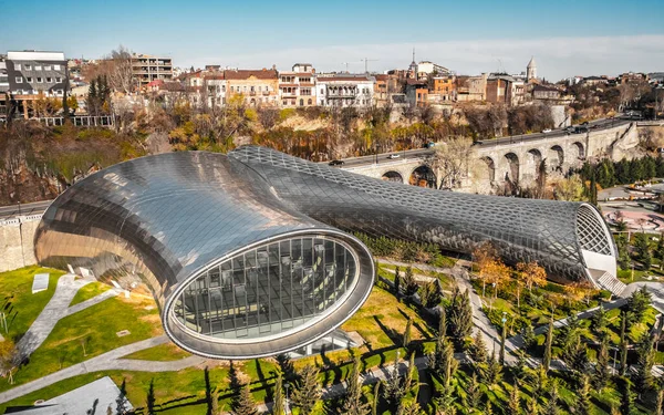 Aerial view of Cultural Center in Tbilisi — Foto de Stock