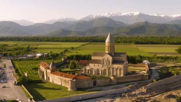 Alaverdi kloster in georgien — Stockvideo