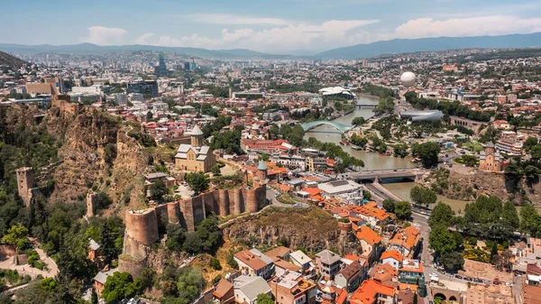 Urban Landscape Tbilisi Sunny Day — Zdjęcie stockowe