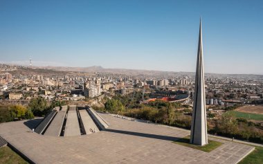 Ermenistan, Erivan, Eylül 2022 - Tsitsernakaberd Ermeni Soykırımı Anma Kompleksi