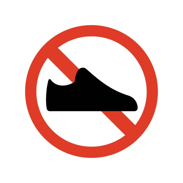 Signo Shoe Ilustración Vectorial Aislada — Archivo Imágenes Vectoriales