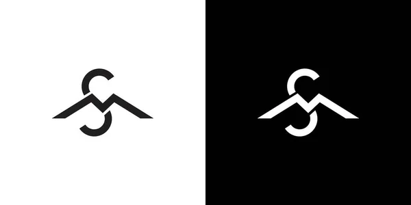 Moderne Élégante Lettre Initiales Logo Design — Image vectorielle