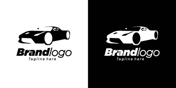 Logotipo Carro Super Elegante Com Uma Aparência Atraente Atraente — Vetor de Stock