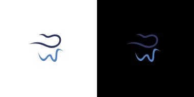 Modern ve profesyonel dişçi logosu tasarımı dişçi işi için uygundur