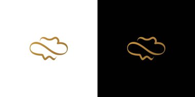 Modern ve profesyonel diş logosu, dişçi işi için uygun sonsuz tasarım.