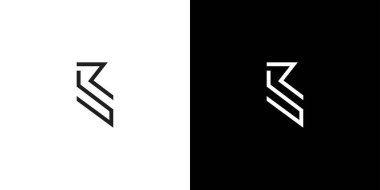 Eşsiz ve modern Rb logosu tasarımı