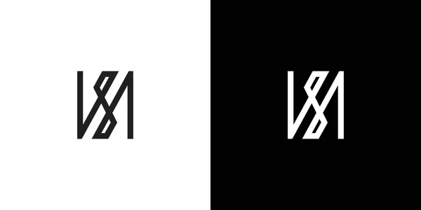 Уникальный Современный Дизайн Логотипа Нсн Букв — стоковый вектор