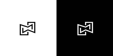 Modern ve zarif MW harfi ilk logo dizaynı 4