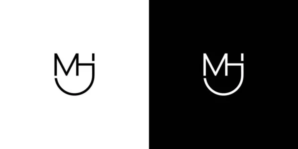 Enkel Och Modern Initialer Logotyp Design — Stock vektor