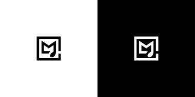 Basit ve modern harf CM baş harfleri Müzik logosu tasarımı 1